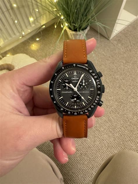 leather moonswatch strap